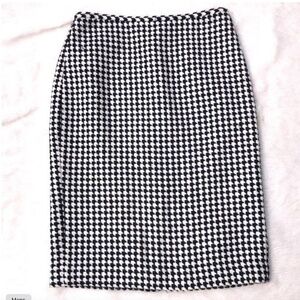 LOFT houndstooth wool skirt 2